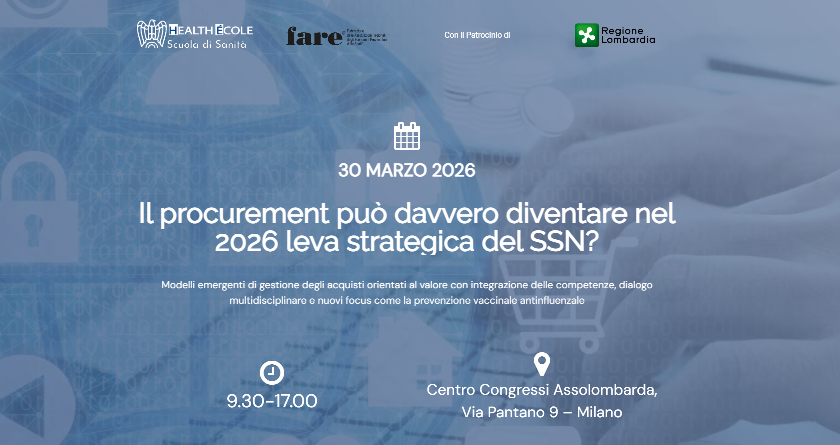 30 marzo 2026 Il procurement può davvero diventare nel 2026 leva strategica del SSN?