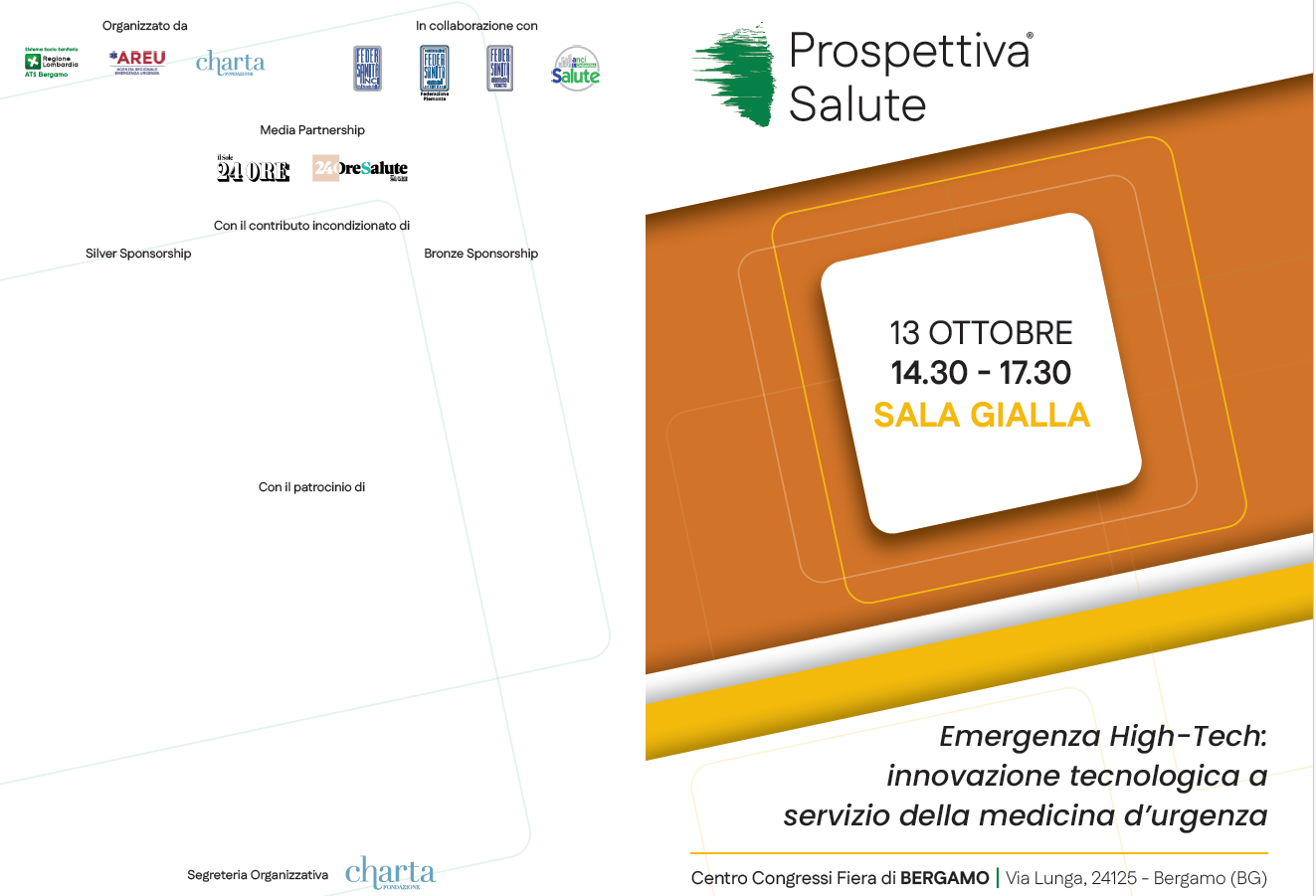 Locandina evento "Emergenza high-tech innovazione tecnologica a servizio della medicina d'urgenza"