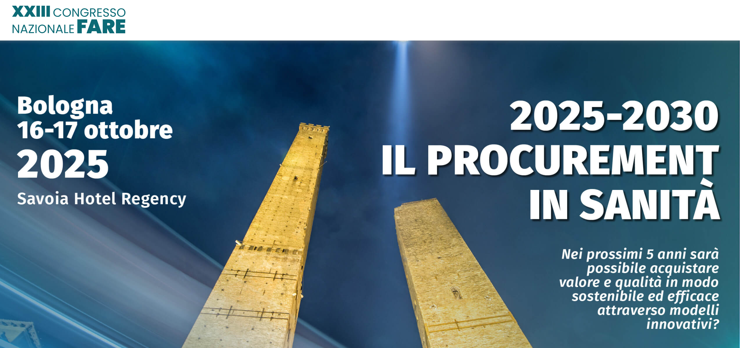 Congresso FARE 16 e 17 ottobre Bologna