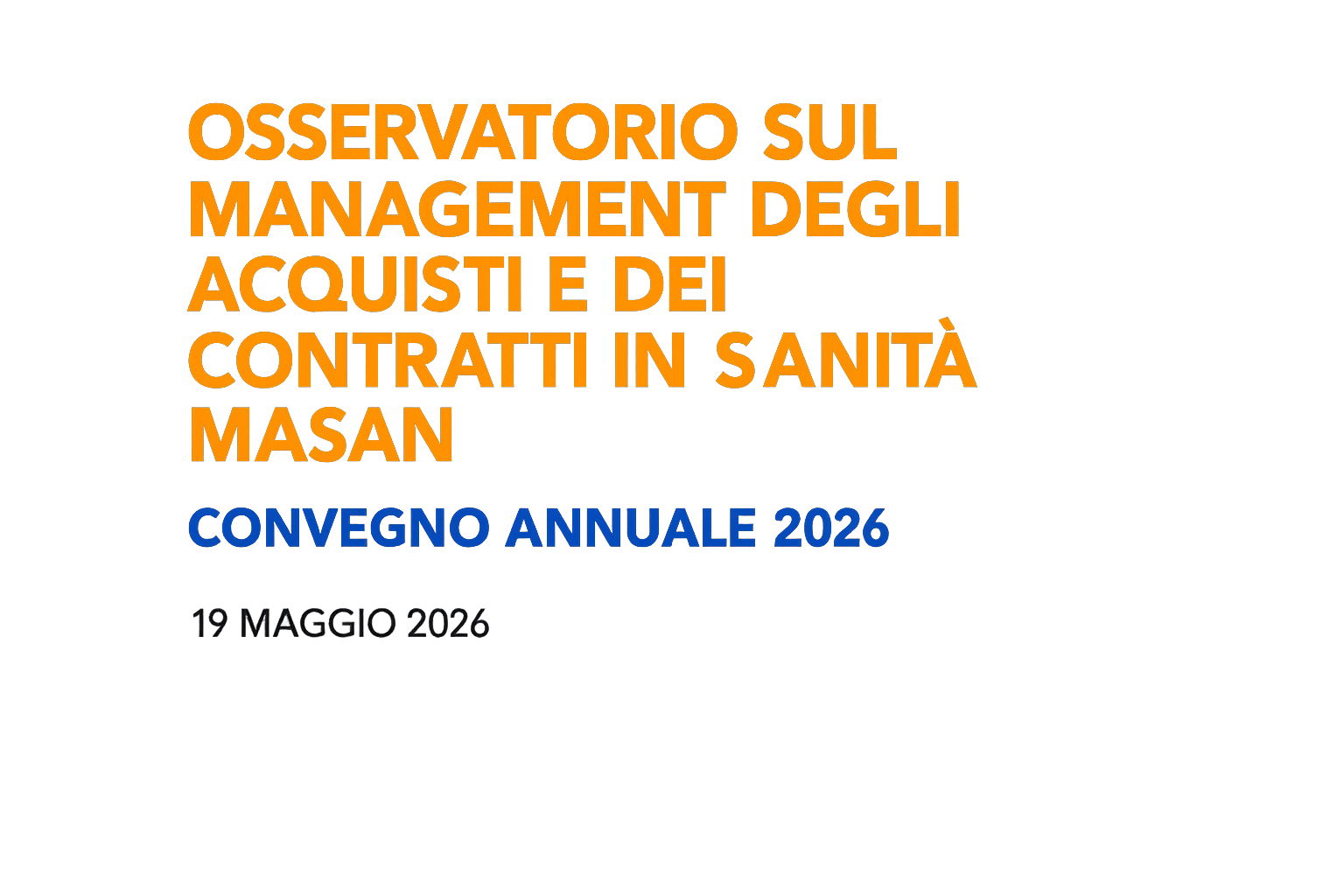 Convegno annuale 19 maggio Milano, locandina