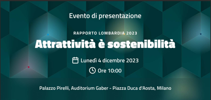 Rapporto Lombardia 2023 - 4 dicembre 2023