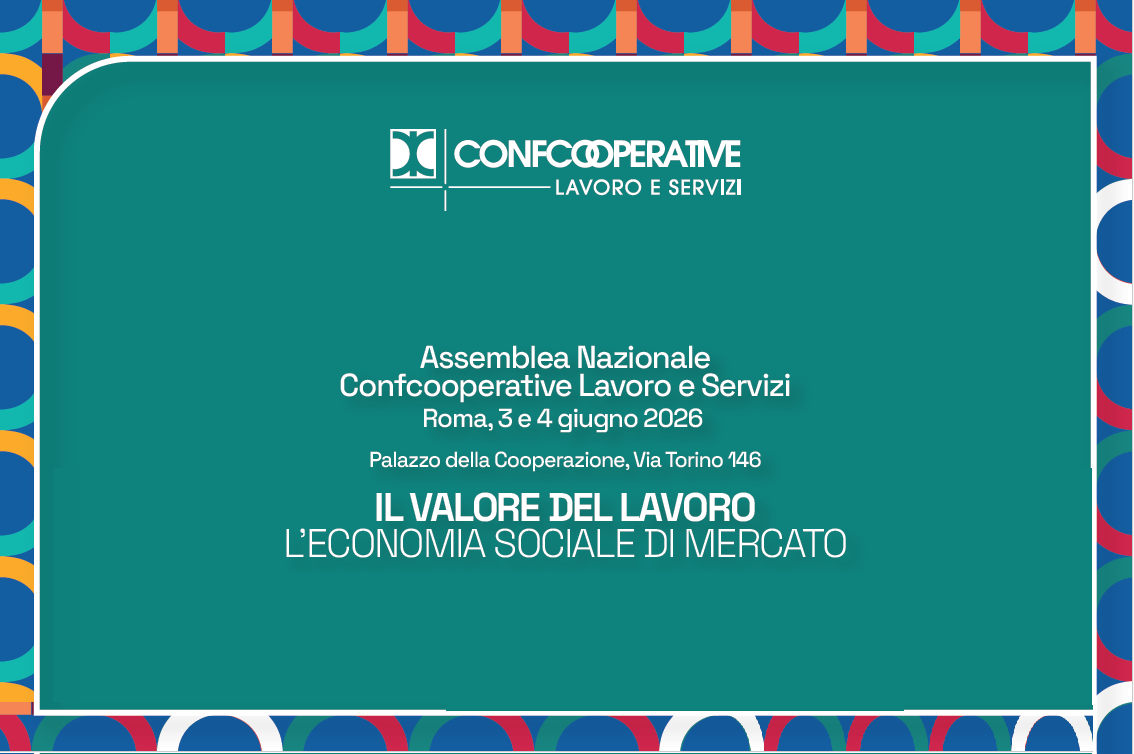 Locandina evento Confcooperative lavoro e servizi 3-4 giugno Roma